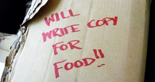 Will write copy for food!!
