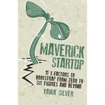 The book cover for the book Maverick Startup